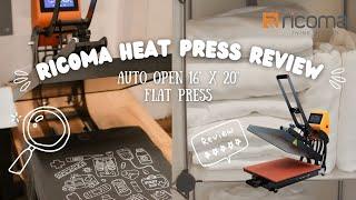 Ricoma Auto Open 16" X 20" Flat Heat Press Review | The Best Heat Press for a T-Shirt Business |