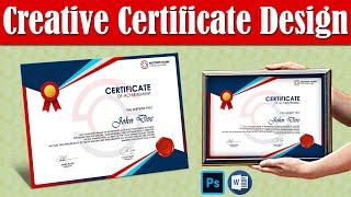 Creative Certificate Design||Best Certificate Design||TUTORIAL||Fun2Funtoosh