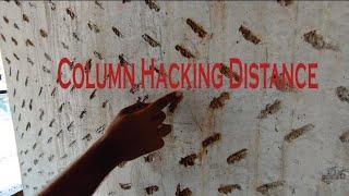 Column Beam  Hacking Process Distance I कॉलम बीम में हैक KA निशान कैसे करते I Column Hacking kya hai