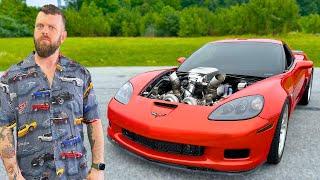We Built A TWIN TURBO Junkyard Corvette!