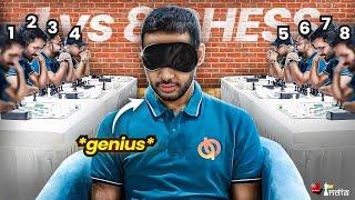 Arjun Erigaisi Blindfold vs 8 Opponents | QuantBox Simul