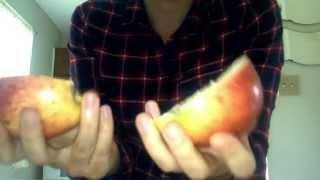 How to rip an apple in half- With your bare hands.....