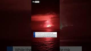 Volcano on uninhabited island erupts