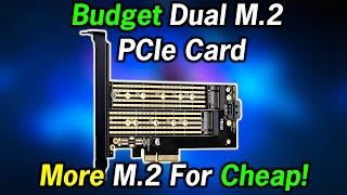 Cheap M.2 Expansion Card - Dual M.2 PCIE Adapter SATA +NVMe SSD PCI-e Host Controller Expansion Card