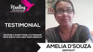 Testimonial Video of our Client Amelia D'souza