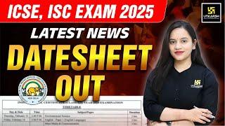 ICSE/ISC Class 10th & 12th Date Sheet Out | ICSE/ISC 2025 | ICSE/ISC Latest News | Harshita Ma'am