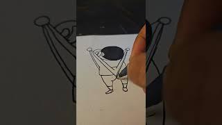 The most detailed Art ever ️ #shorts  #shinchan #cartoon