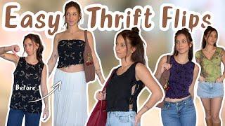 THRIFT Flipping my ENTIRE closet! (EASY Sewing Alterations)