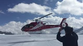 EC 130 T2 HB-ZAZ Air Zermatt take-off from Jungfraujoch