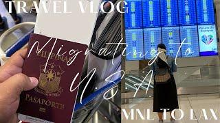 TRAVEL VLOG: MIGRATING TO USA | MANILA TO LOS ANGELES | FLYING ALONE INT’L | SIMPLY MRS.B