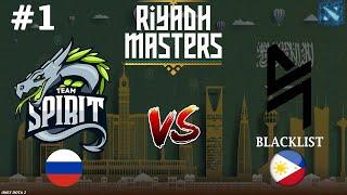 НЕРЕАЛЬНО СЛОЖНЫЙ МАТЧ ДЛИНОЙ В 70+ МИНУТ | Spirit vs Blacklist #1 (BO2) Riyadh Masters 2024