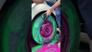 Detailing- Satisfying ASMR Wheel CLEAN #shorts #asmr #detailing #cars