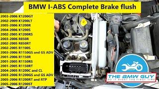 BMW I-ABS COMPLETE BRAKE FLUSH R850, R1100, R1150, R1200, K1200