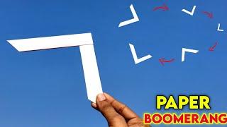 how to make paper boomerang / Easy paper flying toy