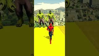 GTA 5 Spiderman Ragdolls | Jumps / Fails#ep23#gtav hulk#gta5  shorts#spider