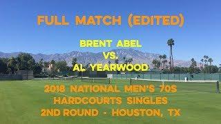 Tennis Singles Strategy - Full match (Edited) - Abel vs. Yearwood - 2018 National 70s Indoors