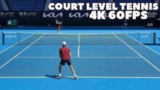 Jannik Sinner Court Level Drills 2024 (4K 60FPS)