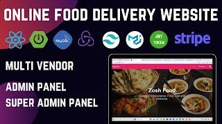 Full Stack Food Delivery Website Using React And Spring boot | tailwind css, redux, stripe payment