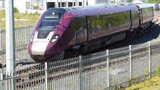 "New" Aurora 810 001 for East Midlands Railway leaving Hitachi Factory 24/6/24