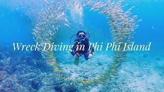 ️[Vlog#7]Wreck Diving in Phi Phi Island | Scuba Diving in Phuket Thailand | AOW Experience | Wendy