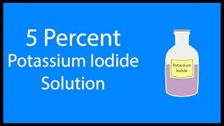 how to make 5% KI solution | 5% Potassium iodide solution preparation