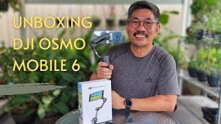 Unboxing new DJI Osmo Mobile 6  / First use  in making Garden Tour Video