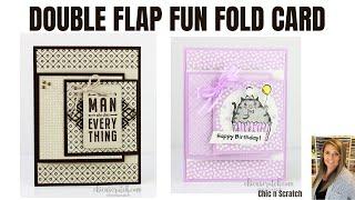 Masculine Double Flap Fun Fold Card