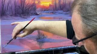 "Ruby Sunset" painting video lesson. Artist Igor Sakharov