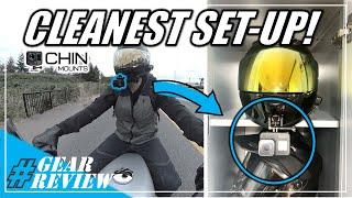 BEST GoPro Mount for Motorcycle Helmet - CHIN Mount Install & Review for Shoei RF 1200