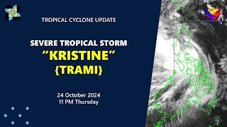 Press Briefing: Severe Tropical Storm #KristinePH {TRAMI} at 5AM | October 25, 2024 - Friday