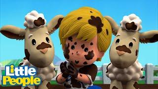 Little People | Eddie made a MESS! So Dirty!  | Full Episodes | Little People Fisher Price