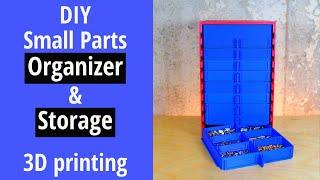 Small Parts Organizer and Storage, DIY via 3D printing