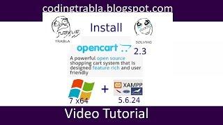 Install OpenCart 2.3.0.2 PHP E-Commerce Shopping Cart on Win7  localhost byAO