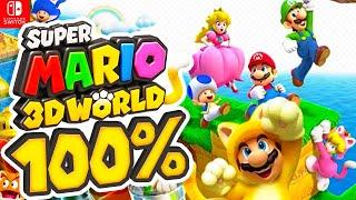 Super Mario 3D World Switch - 100% Longplay Full Game Walkthrough No Commentary Gameplay Playthrough