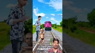 funny man dance & alian body parts matching game and train driving - funny vfx new magic video