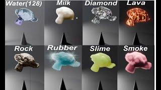Most oddly Satisfying Blender everything simulation#Slime vs Orbeez  vs Smoke vs Sand  and more.Like