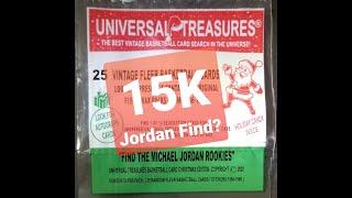 Did I just Find a Huge 15k Jordan Card in a 2020 Universal Treasures Basketball Pack Xmas Edition