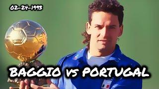 Watch ROBERTO BAGGIO At The Peak Of His Powers Against PORTUGAL! (February 1993)