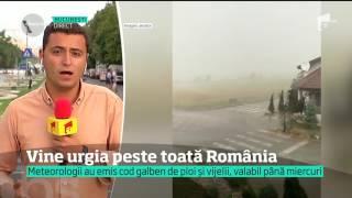 Vine urgia peste toată România. Cod galben de ploi şi vijelii