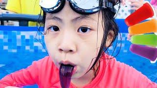 메롱젤리가 수영장에 빠졌어요!! 서은이의 메롱젤리 잠수 보물찾기 Nuh Boo Jelly and Diving Jelly Hunt Mukbang