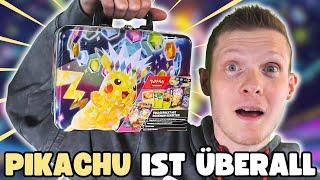 Pokémon NEUER Pikachu Sammelkoffer Herbst 2024  Stürmische Funken Opening