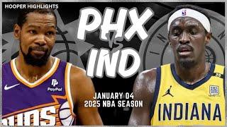 Phoenix Suns vs Indiana Pacers Full Game Highlights | Jan 4 | 2025 NBA Season