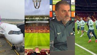 TRAVELLING TO ISTANBUL: Visiting Rams Park: Galatasaray v Tottenham: Press Conferences and Training