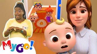 Train Song! | MyGo! Sign Language For Kids | CoComelon - Nursery Rhymes | ASL