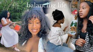 tips for finding balance in life: working 9-5, gym, creative work, relationships | "that girl"