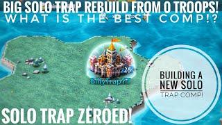 SOLO TRAP ZEROED! - BUILDING A NEW SOLO TRAP COMP! - BIG REBUILD ON SOLO TRAP! - Lords Mobile