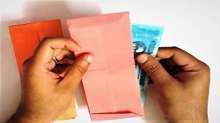 How to make a Paper Wallet - EASY WAY TO MAKE PAPER MONEY BAG  - paper wallet - paper money bag