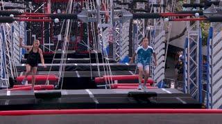 Shae McCarl and Owen Pham First Race on the American Ninja Warrior Junior Qualifier