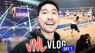 Watching My First VNL Women's Volleyball Tournament! | VNL 2024 Vlog (Day 1 of 6)