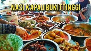 WISATA KULINER KOTA BUKITTINGGI SUMATERA BARAT‼️ SURGANYA KULINER NASI KAPAU DI SAMPING JAM GADANG